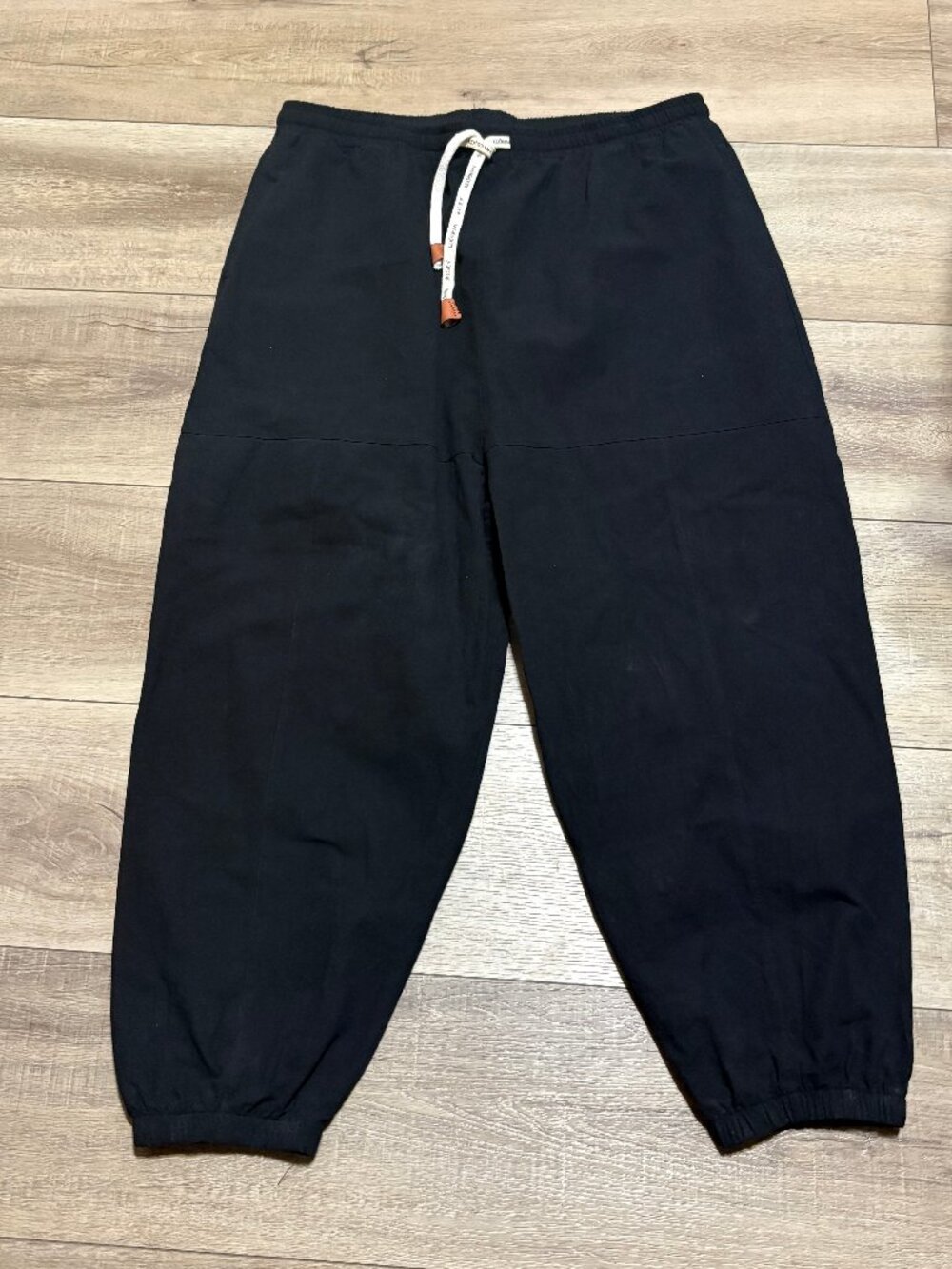 Kidoriman Men’s 3XL Cotton Harem Jogger Pants Black